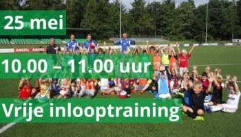 25 mei inlooptraining Voetbalschool Dolfijn