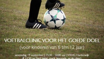 Clinic op 19 september voor het goede doel