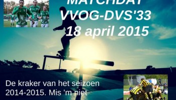 Ontwerp het wedstrijd affiche VVOG-DVS'33