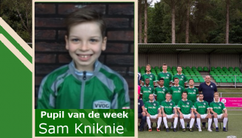 Pupil van de week Sam Kniknie