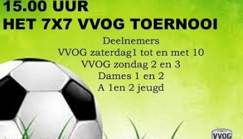 Het 7X7 toernooi voor heren en dames senioren
