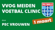 1 maart meiden clinic door PEC Zwolle vrouwen