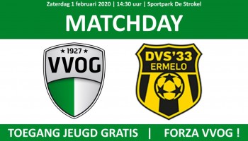 Kom zaterdag naar de kraker VVOG DVS’33