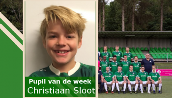 Christiaan Sloot is pupil van de week