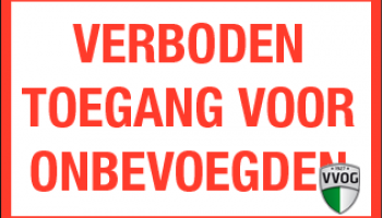 Algemene mededeling gebruik sportvelden