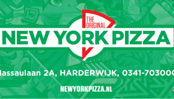 New York Pizza Harderwijk  nieuwe Brons - bordsponsor 